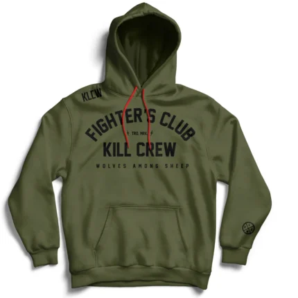KILL CREW FIGHTER'S CLUB HOODIE - OLIVE