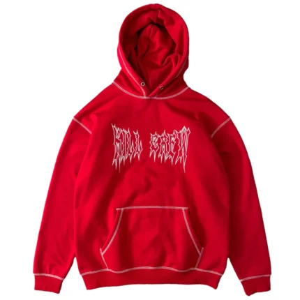 KILL CREW HEAVYWEIGHT LUX OUTSEAM HOODIE - RED / WHITE